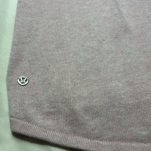 Lululemon Still Movement Sweater Heathered Petals pink size 6 - Picture 8 of 9